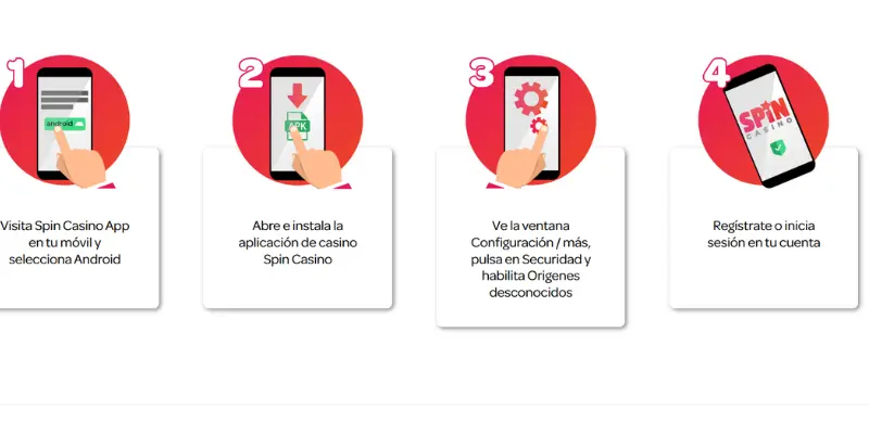 App móvil Spin casino